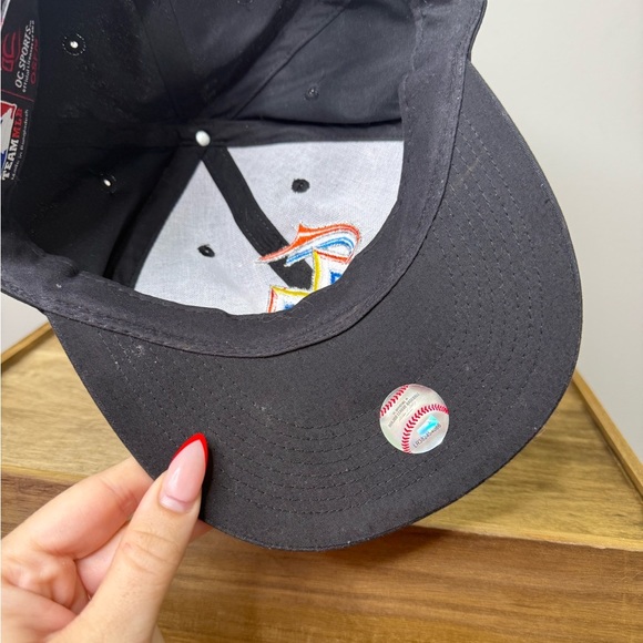Black Miami Marlins MLB Cap by OC Sports - Picture 9 of 11